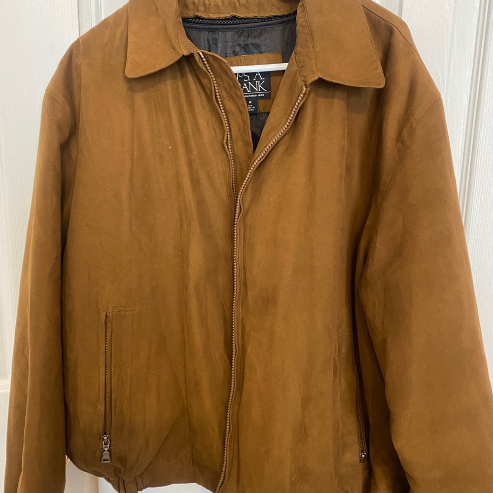 Jos A BANK Men's Brown Size M Double Lined Bomber Jacket